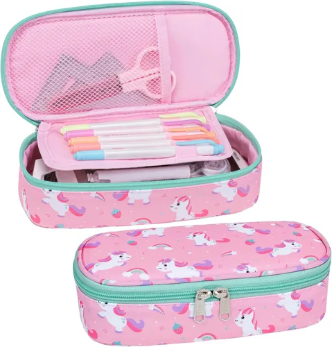 Miniatura 37 de Bagseri Pencil Case for Kids - Expandable Pencil Case for Boys Pencil Pouch Pencil Box Organizer Cute Pencil Bag for Student School, Black Football