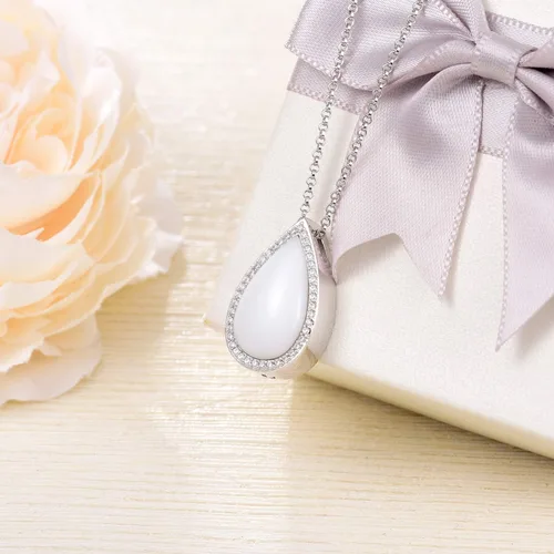 Miniatura 3 de Joyería de cremación de plata de ley 925 para cenizas, urna de lágrima, joyería para cenizas, recuerdo de cenizas, collar con colgante para cenizas