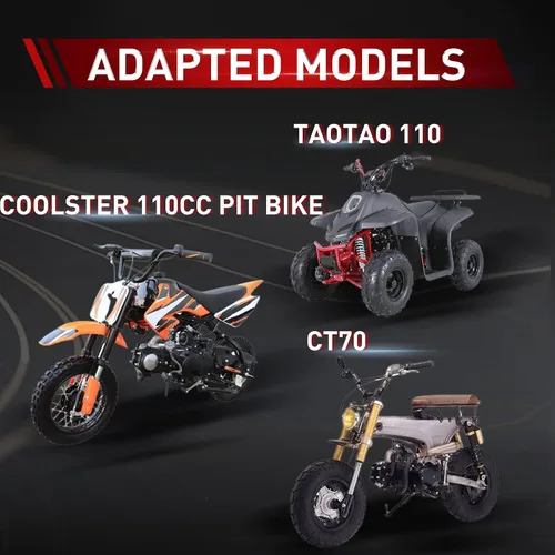 Miniatura 6 de WOOSTAR Motocicleta 420-10T Piñón delantero 0.669 in para 50cc 70cc 90cc 110cc 125cc Dirt Pit Bike Mini Bike ATV 4 ruedas ciclomotor