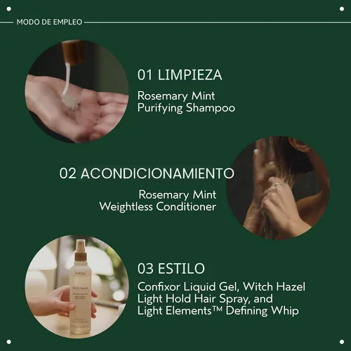 Miniatura 5 de Aveda Rosemary Mint Purifying Shampoo Clarifying Shampoo Gently Removes Buildup, Adds Shine For Normal to Oily Hair, Fine to Medium Hair Types