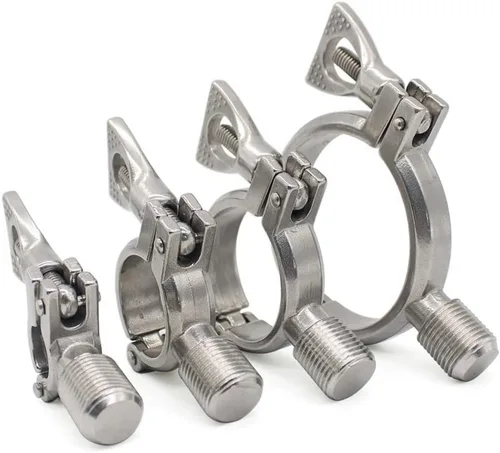 Miniatura 3 de Abrazadera de tubo de acero inoxidable 304 con rosca externa de 1/2 pulgadas, tubos de soporte para tubos pesados para el hogar, abrazaderas OD19mm