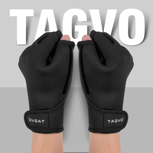 Miniatura 2 de TAGVO Guantes acuáticos para ayudar a la resistencia de la parte superior, guantes de natación con dedos palmeados y buena costura, sin