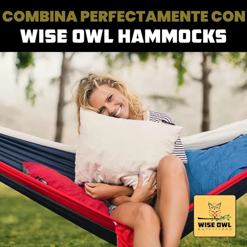 Miniatura 7 de Wise Owl Outfitters - Almohada de camping - Almohada de espuma viscoelástica para viajes en avión, senderismo, mochilero y uso al aire libre - Verde