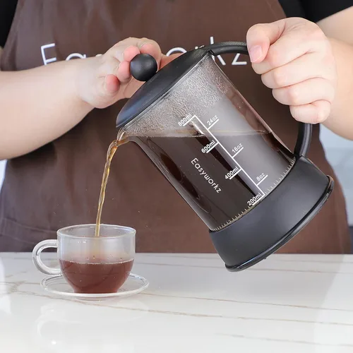 Miniatura 6 de Easyworkz Eclipse French Press Cafetera de 12 onzas con vidrio de borosilicato