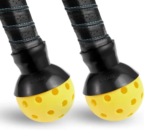 QOGIR Recogedor de bolas de pickleball: fácil de recoger sin agacharte, se adapta a cualquier pala Negro-2Pack
