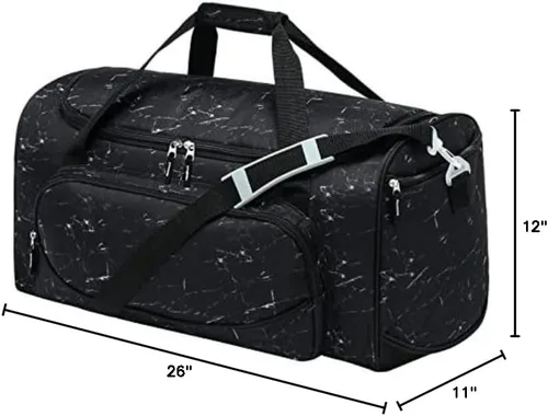 Miniatura 37 de Bolsa de gimnasio para hombre, 55 L, duradera, grande, para viajes, entrenamiento, fitness