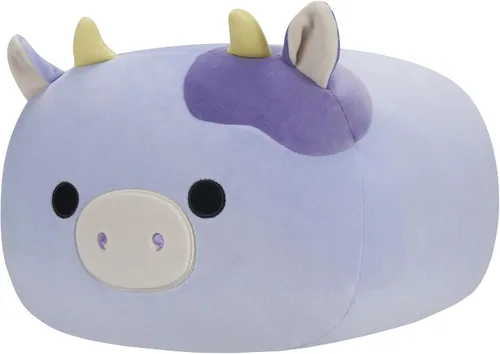 Squishmallows Stackables Original - Vaca Bubba Púrpura de 12 pulgadas de tamaño mediano, ultrasuave, peluche oficial de Jazwares Vaca morada