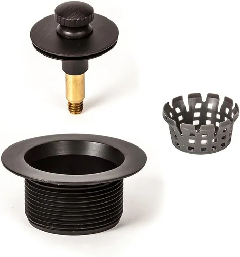 Miniatura 6 de PF WaterWorks - Conjunto de drenaje de bañera o bañera con junta - Rosca gruesa de 11.5 hilos por pulgada - Colador de pelo libre para eliminar