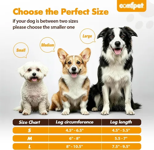 Miniatura 8 de Rodillera de corvejón para perros medianos (6.8-18 kg), soporte ajustable para pierna trasera para Beagle, Cocker Spaniel, Bulldog, alivio