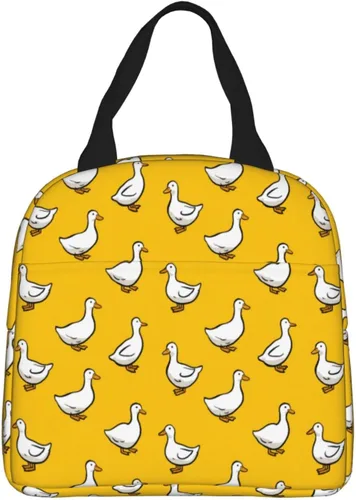Miniatura 32 de Lonchera con diseño a cuadros azules aislada, bolsa térmica para almuerzo para adultos, niños, niñas, mujeres, oficina, trabajo, escuela, picnic