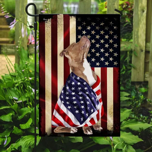Miniatura 7 de FLAGWIX Bandera estadounidense de Pitbull American Patriot (29.5 x 39.5 pulgadas), banderas de Estados Unidos de poliéster de alta calidad