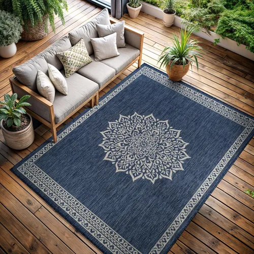 Miniatura 40 de CAMILSON Alfombra para exteriores, alfombras modernas para patios interiores y exteriores, tapetes de cocina y pasillo, alfombra lavable para porche