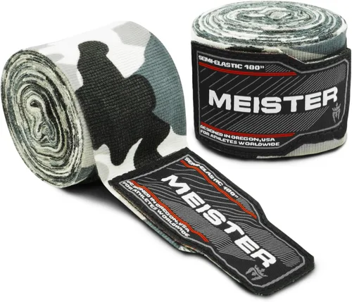Miniatura 17 de Vendas para mano semielásticas de 180 pulgadas Meister Adult, vendas para MMA (artes marciales mixtas) y boxeo (par) todos