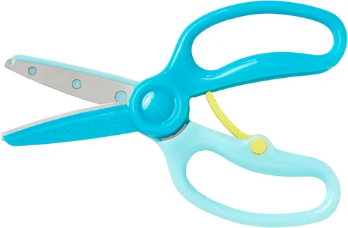 Miniatura 4 de Fiskars - Tijeras de entrenamiento para preescolares de 3 años en adelante (paquete de 3), tijeras de seguridad para niños pequeños con palanca