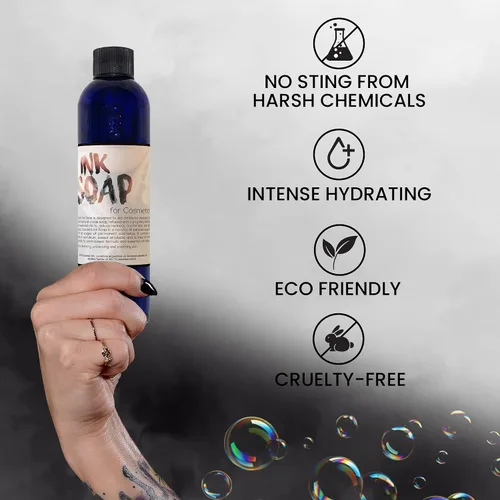 Miniatura 5 de Ink Oil 's Tattoo Aftercare Jabón I Salve Ungüento para curar tatuajes I Perfecto para los amantes del tatuaje I Elementos esenciales de cuidado