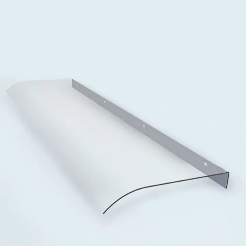 Toldo curvado para puerta de ventana, toldo de puerta delantera, toldo de puerta, toldo de porche, cubierta de policarbonato transparente, refugio