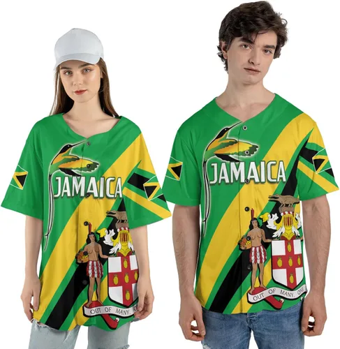 Miniatura 4 de Camiseta de béisbol de Jamaica con nombre personalizado, camiseta jamaicana personalizada, uniforme de orgullo de Jamaica, unisex, S-5XL