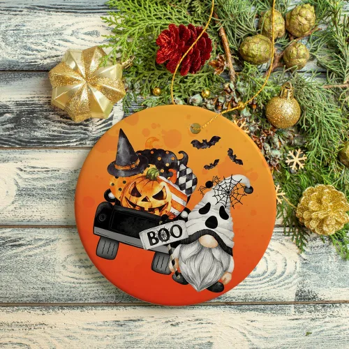 Miniatura 2 de ¡Boo! Adorno de gnomo fantasma de Halloween