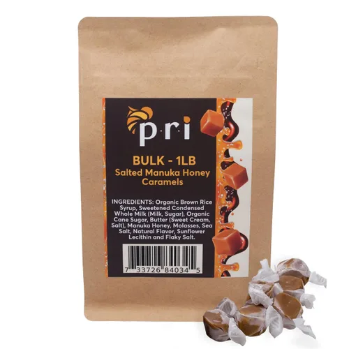Miniatura 7 de P.R.I Caramelos salados con miel de Manuka, dulce y masticable, todo natural, 4 onzas