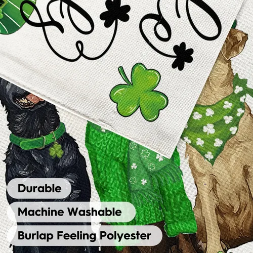 Miniatura 7 de AVOIN colorlife Shake Your Shamrocks - Bandera de casa del día de San Patricio, de 28 x 40 pulgadas, doble cara exterior, diseño de trébol