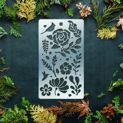 Miniatura 7 de BENECREAT 4 plantillas de metal con números del alfabeto de 4 x 7 pulgadas, plantilla de acero de 4 estilos para tallado de madera, dibujos