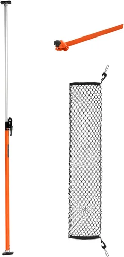 Miniatura 11 de VEVOR Barra de carga, Barra de carga dentada ajustable de 89" a 104", Barra estabilizadora de carga de acero resistente con capacidad de 309 lbs