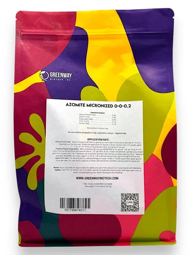 Miniatura 6 de Greenway Biotech, Inc. Azomite Rock Dust - Fertilizante orgánico de ceniza volcánica con micronutrientes y minerales traza - Fertilizantes naturales