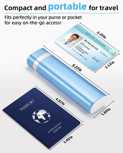 Miniatura 4 de Betife Pastillero de viaje semanal de 7 días, pastillero diario compacto, estuche portátil para medicamentos, lindo pastillero para suplementos