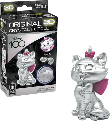 Miniatura 11 de BePuzzled Rompecabezas de cristal 3D original de Disney Belle, a partir de 12 años
