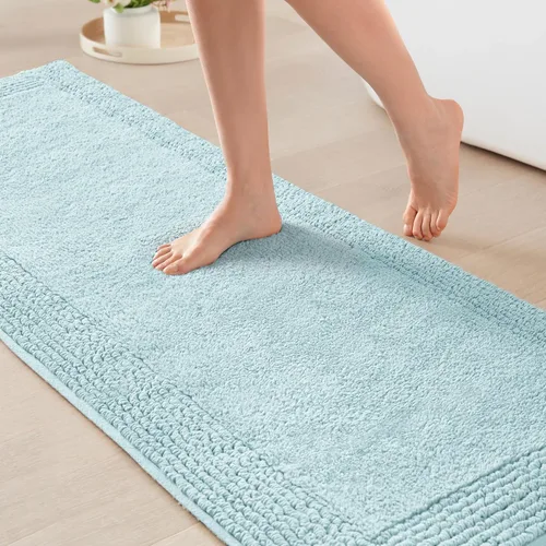 Miniatura 19 de Madison Park Splendor - Alfombra de baño reversible 100% algodón con mechones, 3000 GSM, calidad hotelera, lujosa, felpa, pelo medio, tapete de baño
