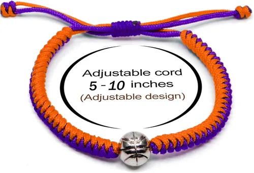 Miniatura 19 de MANYC Basketball Bracelets Adjustable for Boys, Girls, and Adults Handmade Gifts for Basketball Players