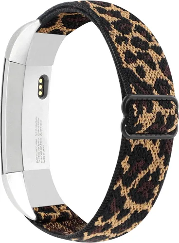 Miniatura 5 de Bandas elásticas ajustables compatibles con Fitbit Alta/Alta HR, correas deportivas de nailon elástico suave y transpirable de repuesto para mujeres
