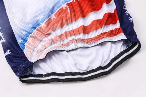 Miniatura 145 de Nuevo Pro cremallera completa hombres ciclismo Jersey manga corta Riding Shirt USA