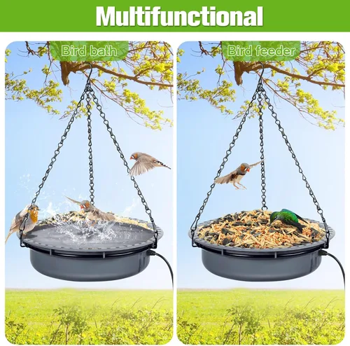 Miniatura 4 de Saillong Baños para pájaros para exteriores, comedero de agua para colibríes, para jardín, patio, césped, ideal para atraer pájaros