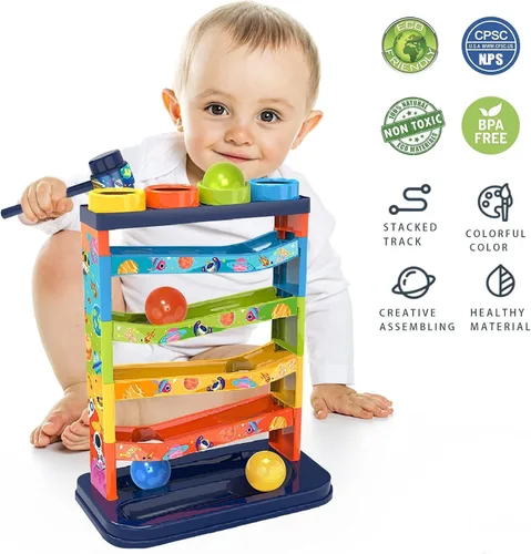 Miniatura 4 de YVV Pound a Ball para niños pequeños y niñas, juguete educativo educativo de aprendizaje, juguetes de actividad, juguete de ejercicio para niños