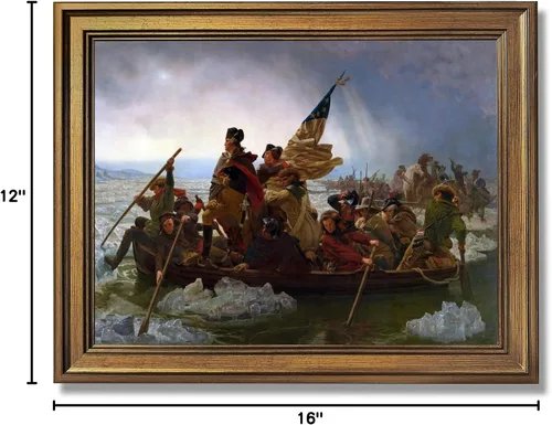 Miniatura 8 de George Washington Cruzando el Delaware Póster - Pósteres de la Guerra Revolucionaria, Arte de Pared Clásico Retro, Historia, Impresión en Lienzo