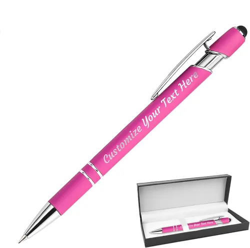 Miniatura 38 de 12 bolígrafos personalizados a granel, bolígrafos personalizados con grabado personalizado con nombre o texto, regalo ideal de aniversario