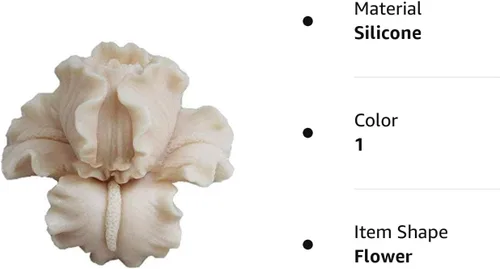 Miniatura 6 de Moldes de jabón de silicona para hacer jabón, moldes para manualidades, moldes de resina, flores 3D (14167)