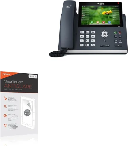 BoxWave Protector de pantalla compatible con Yealink SIP-T48S – ClearTouch Anti-reflejo (2 unidades), antihuellas mate para Yealink SIP-T48S