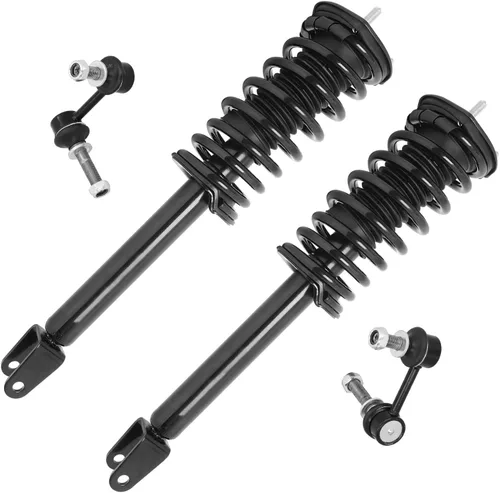 Miniatura 59 de Detroit Axle - Puntales delanteros con resorte helicoidal + enlaces de extremo de barras estabilizadoras de repuesto para Ford Flex Lincoln MKT