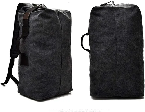 Miniatura 2 de Bolsa de escalada de viaje de gran capacidad, bolsa de lona militar táctica de carga superior de doble correa mochila de lona