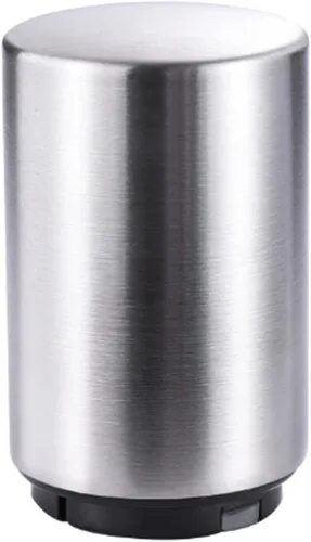 Miniatura 7 de Abridor automático de botellas de cerveza de acero inoxidable con captador de tapa, magnético, tipo empuje, negro