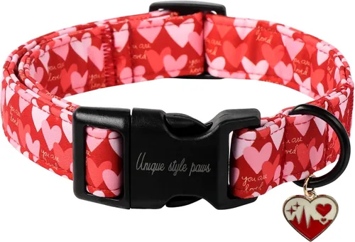 Miniatura 59 de Unique style paws - Collar para perro con hebilla de metal, naranja, duradero, lindo collar para perros pequeños, medianos y grandes