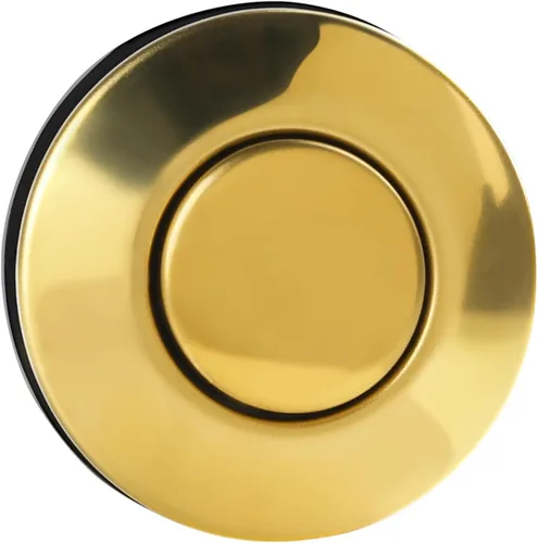 Miniatura 9 de Interruptor de eliminación de basura, kit de encendido y apagado inalámbrico para triturador de desechos de alimentos, oro cepillado, botón largo