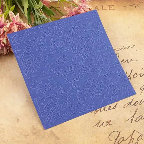 Miniatura 5 de Qoiseys Fondo de sentimiento inglés Carpetas de grabación en relieve de plástico para la fabricación de tarjetas, plantilla de máquina de estampado