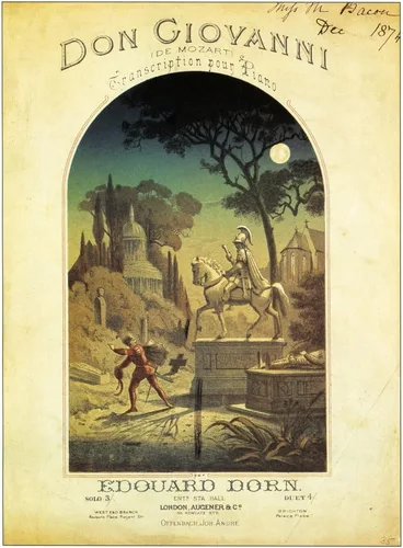 Mozart Don Giovanni Ntitle Page Of A French Edition 1874 Of Wolfgang Amadeus MozartS Opera Don Giovanni arreglado para el piano Póster impreso por