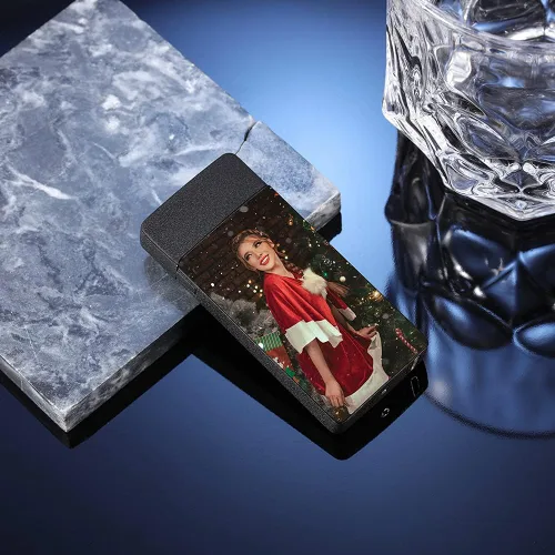 Miniatura 6 de Encendedores personalizados con imagen, para hombres, encendedor de fotos personalizado para hombres, encendedor eléctrico recargable, encendedor