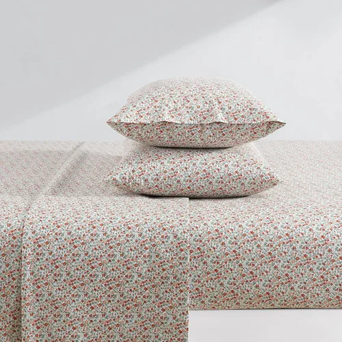 Miniatura 3 de Laura Ashley - Sábanas King, Juego de Ropa de Cama de Percal de Algodón, Ligero y Transpirable para el Hogar (Emogene Naranja Quemado, King)