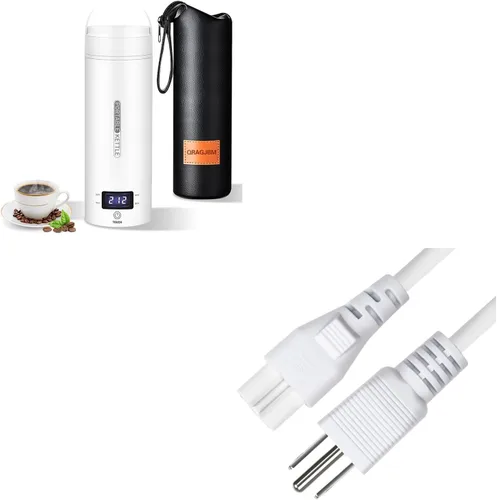 Hervidor eléctrico de viaje, portátil, pequeño, hervidor de agua, calentador de agua con 4 controles de temperatura, acero inoxidable 304 con