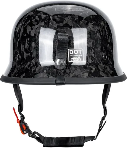 Miniatura 3 de KAESE Casco Abierto Retro de Fibra de Carbono para Motocicleta - Certificado DOT, Diseño Ultraligero, Transpirable y Cómodo para Cruiser, Conducción
